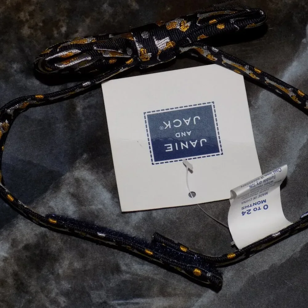 Janie and Jack Dachshund Dog Bow Tie Size 0-24 Months Boy's NEW